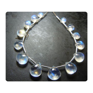 ลูกปัดพลอยมูนสโตนรูปหัวใจสีรุ้งแบบบริโอเล็ตคุณภาพพรีเมียมสำหรับทำเครื่องประดับ (4มม.-14มม.) - Product Image 1