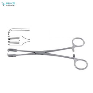 คีมจับสิ่งสกปรกแบบแมนนวลคุณภาพสูง ทำจากเหล็กกล้าไร้สนิม ขนาด 21 ซม. - เครื่องมือทางนรีเวช ที่เป็นพื้นฐานของเครื่องมือผ่าตัด - Product Image 1