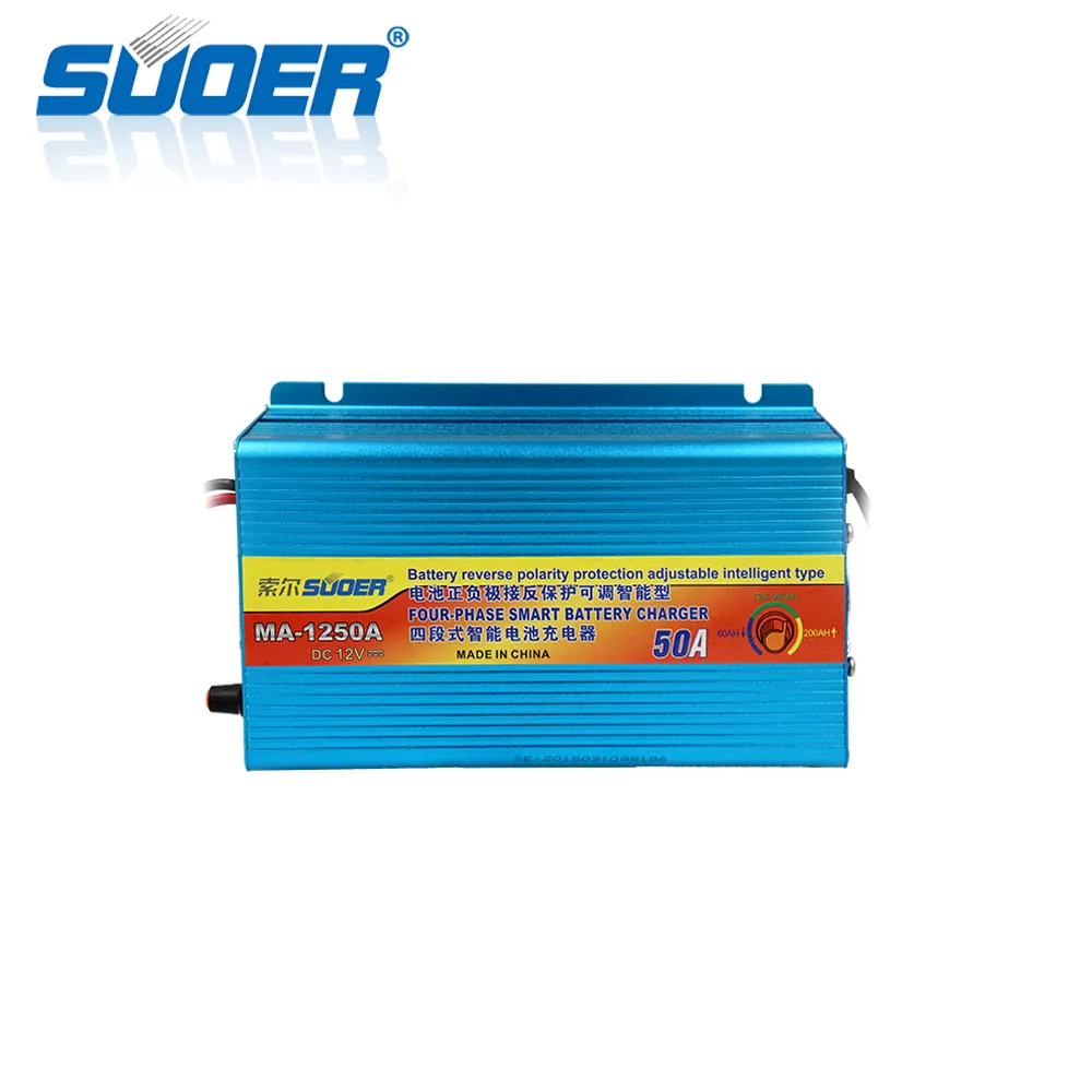 Suoer 12V 50 Amp Fast Smart Auto Solar Battery Charger