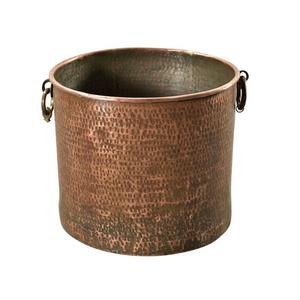 Jardinière en cuivre avec poignée, qualité supérieure, forme ronde, pour jardin, terrasse, fleurs, à prix acceptable - Product Image 5