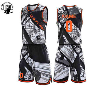 Uniforme de basket-ball pour hommes adultes avec logo personnalisé sur le devant, 100% polyester, séchage rapide, respirant, taille plus, sans manches, fermeture à cordon - Product Image 4