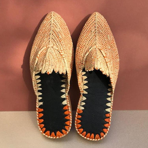 Mules de Dos Tonos Color Naranja Natural, Creaciones Hechas a Mano - Product Image 1