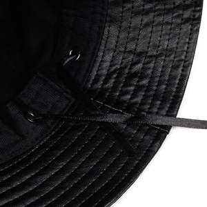 Logotipo personalizado Golden 100% Real Leather Unisex Bucket Sombreros para mujeres y hombres por Standard International - Product Image 6