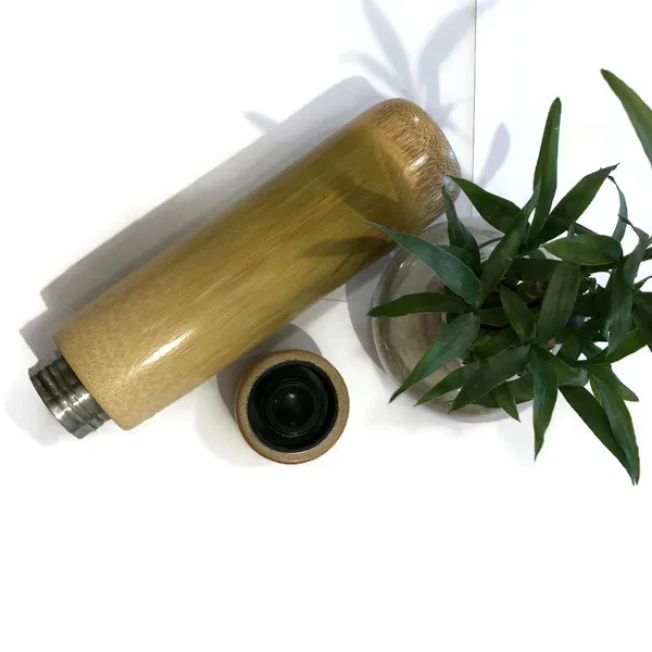 Bambus Wasser flasche Made in India 100% reine Bambus Edelstahl flasche