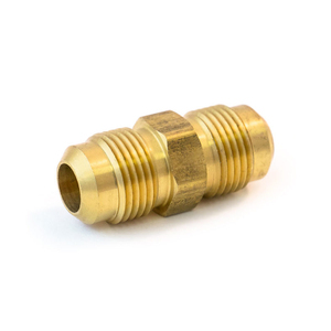 Raccords de tubes évasés en laiton sans plomb SAE Union évasée droite mâle 1/4 5/16 3/8 1/2 5/8 3/4 pouces pour la réfrigération HVAC - Product Image 1