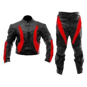 Customizable Leather Racing Suit with <b>Padded</b> Knees Elbow Active Bottoms with Customized Logo for Motorbike for Spring Season - Product Image 4