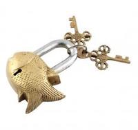 Cadenas en laiton Asterisk au design traditionnel poisson, pour usage décoratif (Modèle AS-0256)