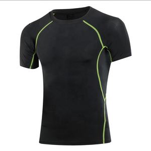Camiseta Deportiva de Compresión para Hombre, Personalizable, de Spandex/Poliéster, Manga Corta, con Impresión por Transferencia de Calor, Servicio OEM - Product Image 5