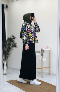 New Season <b>Women</b> Hooded Tracksuit Sequin Detail Islamic Clothing Abaya <b>Kaftan</b> Dubai Arab Muslim Islamic Fashion Turkish Quality - Product Image 3