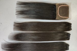 Celebrity Temple Human Hair Bundles Top Quality Human Hair Bundles Frontal closure wigs and <b>Ponytails</b> Luxury hair <b>Extensions</b> - Product Image 3