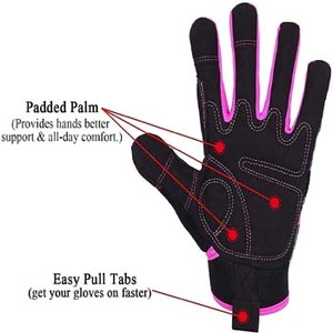Gants de travail pour hommes, avec écran tactile, antidérapants, rembourrés, pour la sécurité - Product Image 3