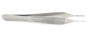 แหนบผ่าตัดสแตนเลส Adson ขนาด 12 ซม. ปลายหยัก ใช้แรงมือสำหรับกรรไกร - Product Image 3