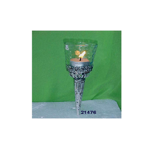 מכסף גובלט זכוכית בצורת חרוט זכוכית להוריקן פריט דקורטיבי הביתה - Product Image 1