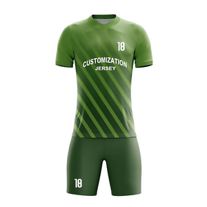 Nieuwe Meerkleurige Voetbalkleding Sublimatie Printing Jersey En Korte Broek Set Bulk Groothandel Team Sportkleding - Product Image 1