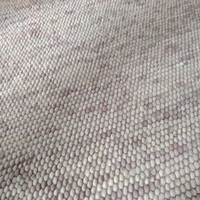 Naturreiner Bio-Neuseeland-Wollteppich, Günstig, Ab Werk, Boho, Maßgefertigt, Nordischer Stil, Blasen-Webart, Kieselstein-Optik, Rutschfeste Bodenmatte