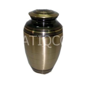 La meilleure vente d'urne funéraire en laiton massif de Mother Pearl Pot à souvenirs en métal attrayant pour un hommage durable à une vie bien vécue - Product Image 5