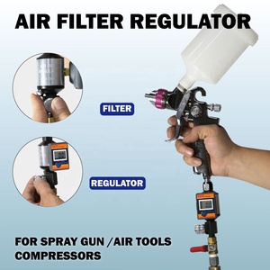 Lematec Digital Pressure Gauge 0-160 Psi Air Regulator For <b>Spray</b> <b>Paint</b> Gun - Product Image 4