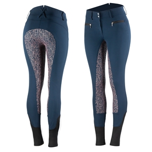 Joxar Culottes d'équitation pour femmes de haute qualité en silicone pailleté, taille haute, pour l'équitation et les sports équestres - Product Image 2