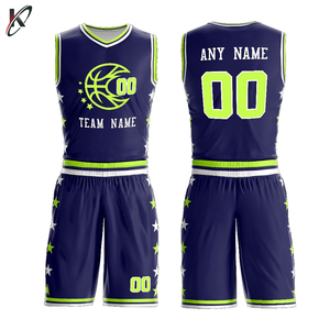 Tenue d'équipe de sport personnalisée par sublimation, respirante, grande taille, haute qualité, 100 % polyester, ensemble uniforme de basketball entièrement imprimé - Product Image 5