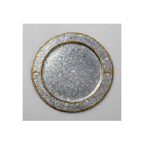 Conception coûteuse bordure en cristal plaque de chargeur couleur or Rose prix à l'exportation plateau de service en métal de qualité supérieure et plat pour la maison 2025 - Product Image 6