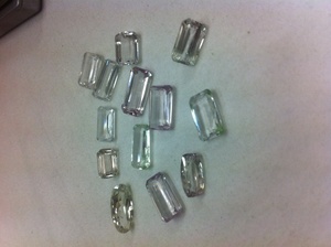 Cabujón de piedras preciosas de kunzita Rosa natural suelto de alta calidad, piedras preciosas de corte mixto a la venta - Product Image 5