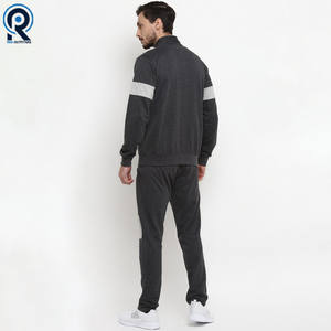 Chándal con logotipo personalizado de nuevo diseño, ropa deportiva transpirable de tejido de poliéster liso, chándales ajustados para hombre - Product Image 2