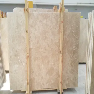 Lempengan Batu Travertine Klasik Dalam Ubin Tebal 2Cm Buatan Turki Dipotong Sesuai Ukuran Grosir Murah Natural Beige Travertine