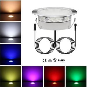 ชุดไฟ RGB 2W IP67พื้นไฟ LED ดาดฟ้า2W 6ชิ้นไฟวิ่งบนพื้น - Product Image 4