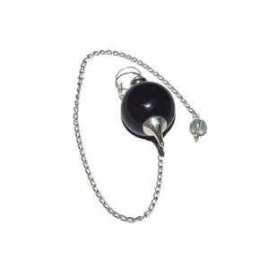 Get Online Black Jasper Ball Pendulums : Black Jasper Ball Pendulums for Sale - Product Image 1