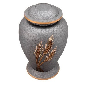 Vente chaude de style européen moderne gravé urne en métal avec couvercle - Product Image 5