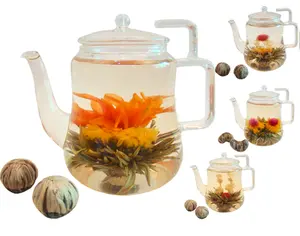 Hand made Chinese Dried Marigold Lily Blossom Tea Green Organic Blooming Flower Tea