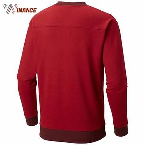 เสื้อสเวตเตอร์คอกลมของผู้ชายผ้าฝ้าย100% ผ้าฟลีซป้องกันการหดตัว XS ขนาด ODM สำหรับฤดูหนาวโลโก้ตามสั่ง - Product Image 2