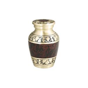 Two Band Gold Eco-Friendly Customizable Design American Style Cremation Keepsake Urn <b>Funeral</b> <b>Supplies</b> - Product Image 3