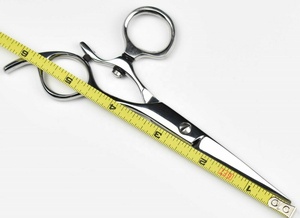 Tijeras de peluquero de corte de pelo profesional de 6,5 \ "con maquinilla de afeitar hoja recta afilada mango de acero inoxidable hombres mujeres niños Uso de salón - Product Image 3