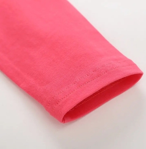 Traje de Niñas Ropa Claus manga corta cuello redondo Arco Iris unicornio camisa pantalón 100% algodón para 2Y-9Y colección de Bangladesh - Product Image 4