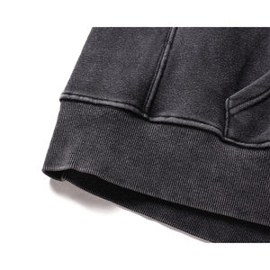 2023 Unisex Oversized <b>Men's</b> Sweatshirts Custom Logo <b>Grey</b> Blank Design Streetwear Hoodies for Winter - Product Image 5