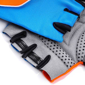 GOAL SPORTS Velocity Race Gear Gants de cyclisme d'hiver à écran tactile |   Gants d'extérieur courts unisexes, résistants aux chocs et antidérapants, à demi-doigts - Product Image 6