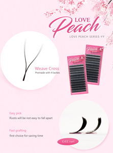 LIGHTEYES YY Extensiones de pestañas de volumen prefabricadas Abanicos de pestañas de pelo sintético - Product Image 3