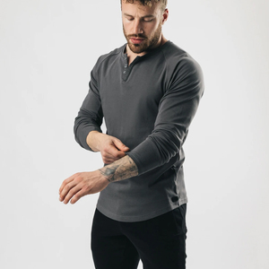 T-shirts décontractés pour homme en coton 100% de haute qualité, col rond, manches courtes, avec impression personnalisée du logo, couleur turquoise, OEM. - Product Image 3