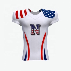 Camiseta de Fútbol Americano, Diseño Deportivo, Uniforme con Vista Frontal y Trasera, Vector Premium, 100% Poliéster Sublimado - Product Image 1