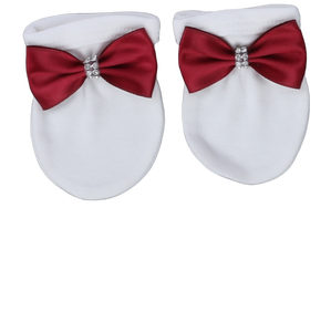 ชุดรอมเปอร์ผ้าฝ้าย100% 3ชิ้นสำหรับเด็กผู้หญิงสไตล์โมเดิร์นเบอร์กันดีฤดูใบไม้ผลิขายส่ง - Product Image 3