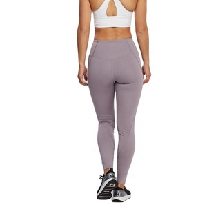 Women's Custom Design Logo Pro Performance Fitness Gym/Yoga Mid-Waisted Yoga Running <b>Leggings</b> Zip <b>Pocket</b> Spandex/Polyester - Product Image 4