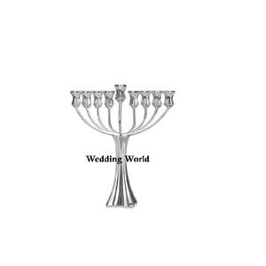 Bougeoir Menorah design personnalisé de qualité supérieure fait à la main bougeoir classique élégant en gros nouveau bougeoir fantaisie en métal - Product Image 1