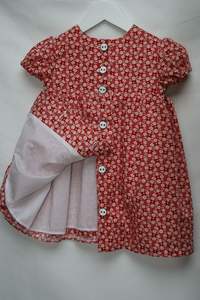 NEW--TRENDY, bebé, STYLISH--FROCK con botón frontal, personalizable en cualquier tamaño y color = 2021 - Product Image 2