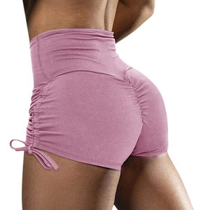 Pantalones cortos deportivos de LICRA para mujer, shorts de compresión de cintura alta, de nailon, para verano - Product Image 1