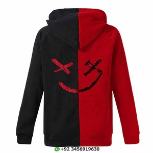 เสื้อฮู้ดซิปสีดำพิมพ์ลายตามสั่ง ผ้าฝ้าย 100% เทคนิคการซักแบบกันน้ำ - Product Image 4