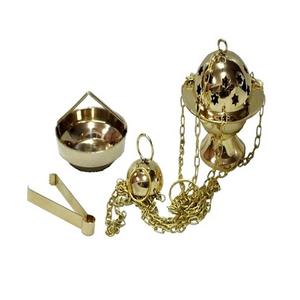 Quemador de incienso colgante de Color dorado y latón, último diseño, juego de incienso Bakhoor de tamaño personalizado para gran oferta - Product Image 1