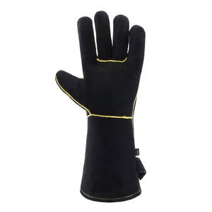 Logo personnalisé imprimé léger anti-dérapant Pakistan gants de soudage dernier modèle imperméable cuir et PU toucher personnalisé - Product Image 3