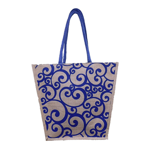 Sac fourre-tout en Jute pour café, sac pour les courses, vente en gros, Logo de marque personnalisé imprimé - Product Image 5