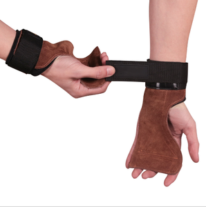 Poignées à main ergonomiques pour Lifting de poids à la main, en cuir de vache, logo personnalisé - Product Image 2